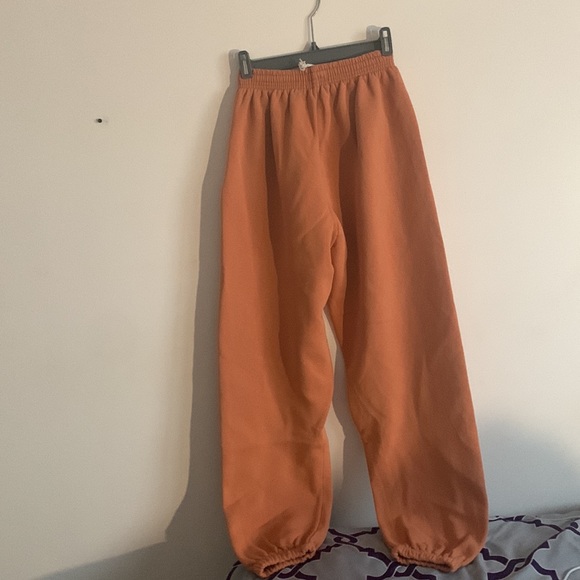 L | PLT Orange Joggers - Picture 2 of 5